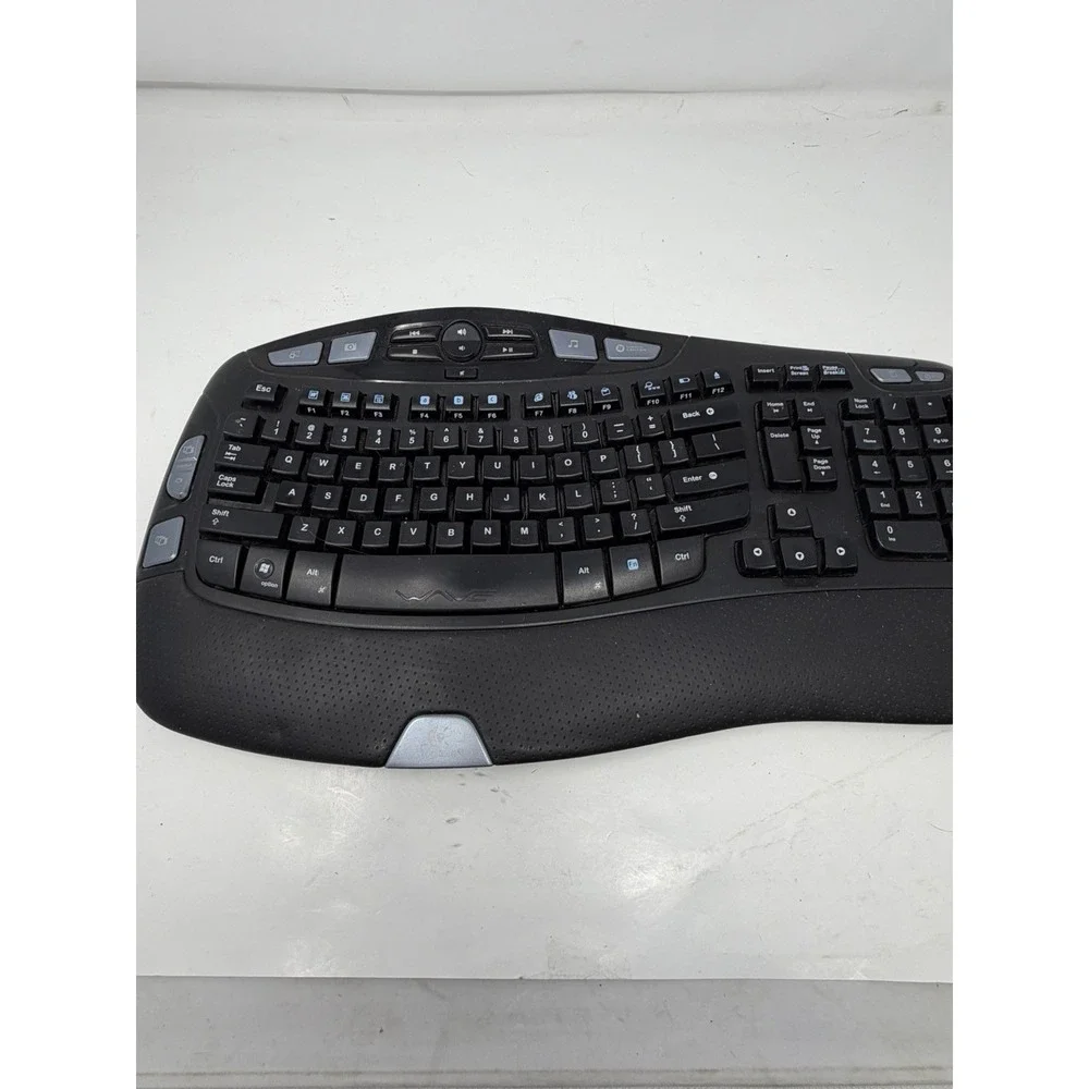 Logitech Wave Ergonomic Wireless‎ Keyboard Y-RCP140 with No USB Receiver,dongle
